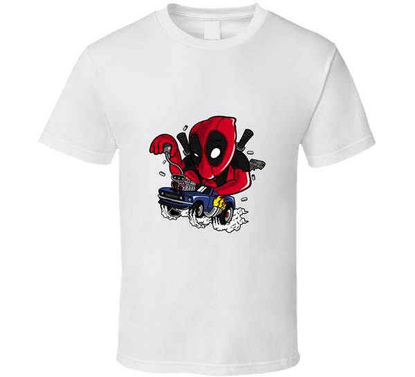Deadpool Racing T Shirt T-Shirt - Inked Threadz