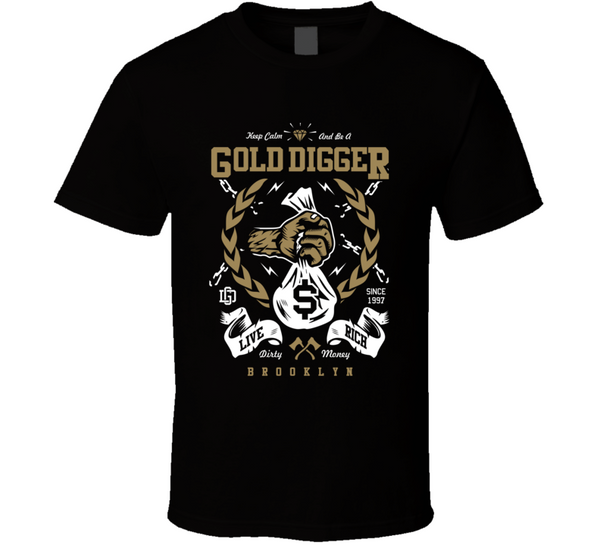 Gold Digger T Shirt T-Shirt - Inked Threadz