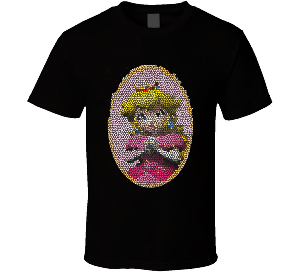 Stained Glass Princess Peach T Shirt T-Shirt - Inked Threadz